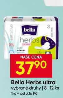 Bella Herbs Ultra Slipové vložky 8-12ks