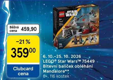 LEGO® Star Wars™ 75449 Bitevní balíček obléhání Mandalore, 6+, 116 kostek
