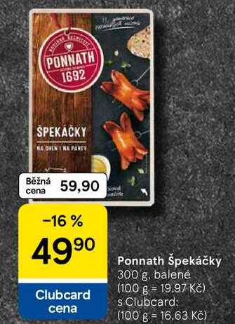 Ponnath špekáčky, 300 g, balené