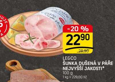 ŠUNKA DUŠENÁ V PÁŘE NEJVYŠŠÍ JAKOSTI* 100 g