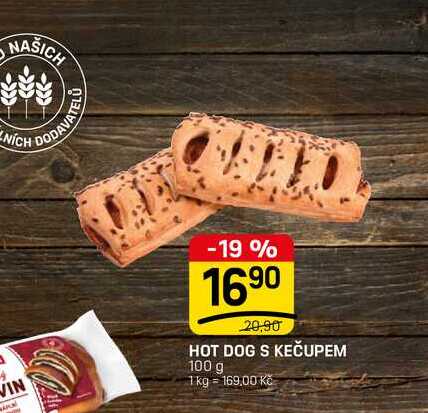 HOT DOG S KEČUPEM 100 g