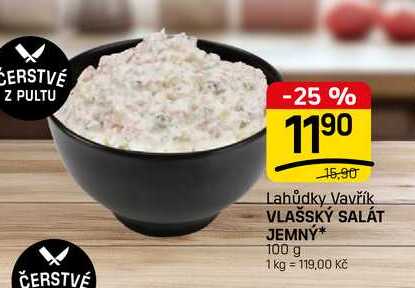 VLAŠSKÝ SALÁT JEMNÝ* 100 g