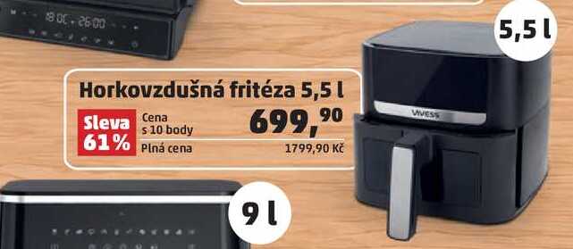 Horkovzdušná fritéza 5,5 l