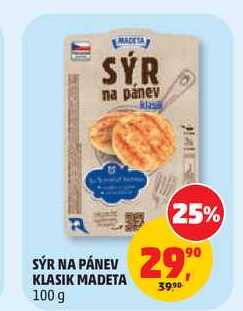 MADETA SÝR NA PÁNEV KLASIK 100 g