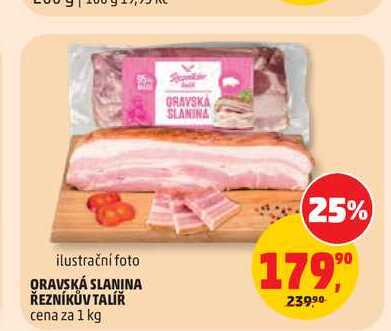 ŘEZNÍKŮV TALÍŘ ORAVSKÁ SLANINA 1kg