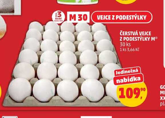 VEJCE Z PODESTÝLKY M 30 ks