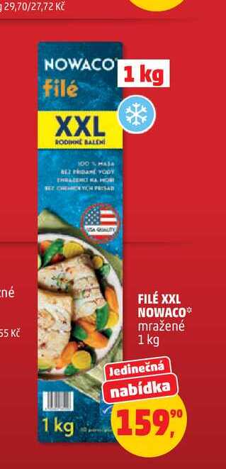 NOWACO FILÉ XXL mražené 1 kg 