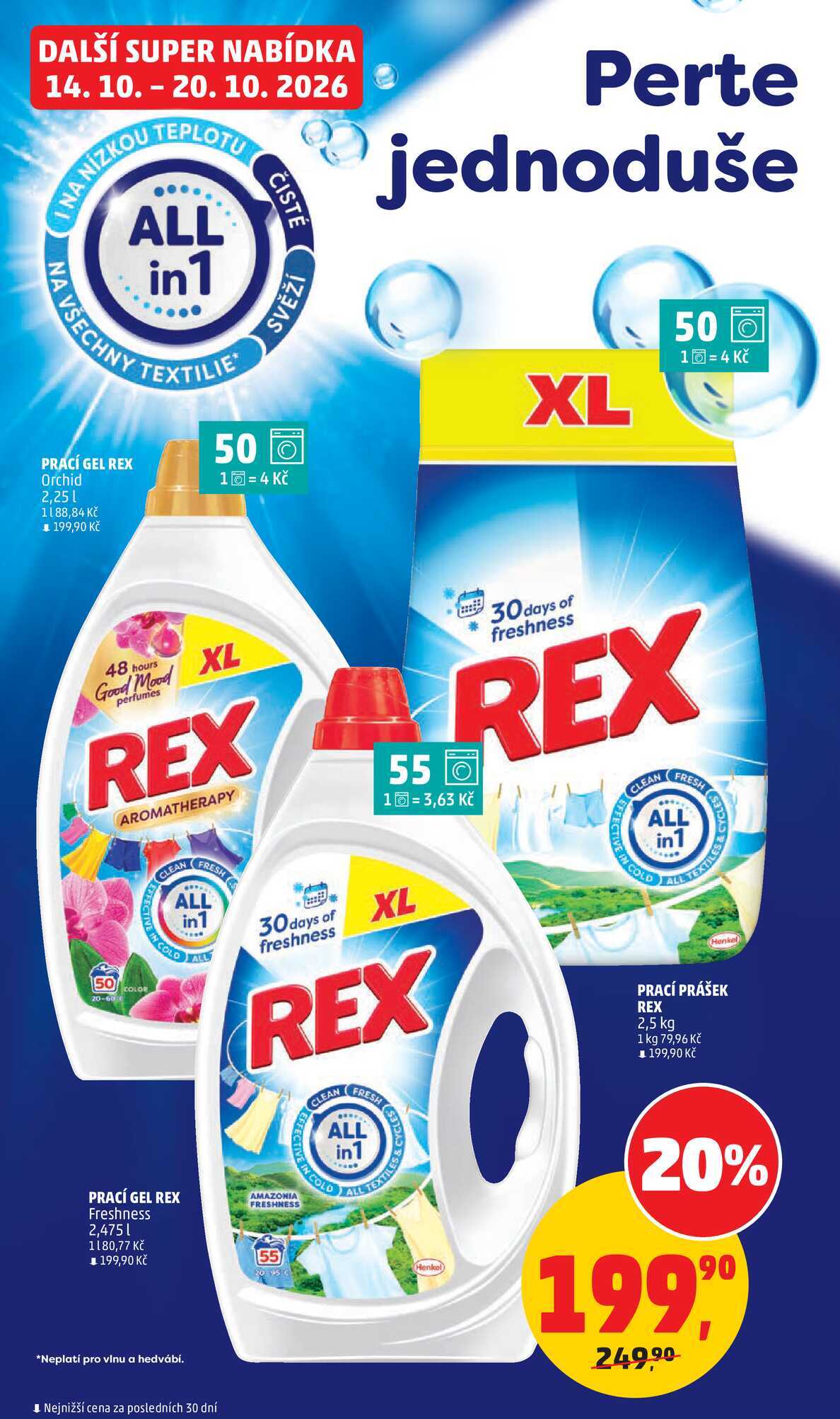 REX PRACÍ PRÁŠEK 2,5 kg 