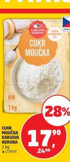 CUKR MOUČKA KARLOVA KORUNA 1 kg 