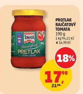 TOMATA PROTLAK RAJČATOVÝ 190 g 