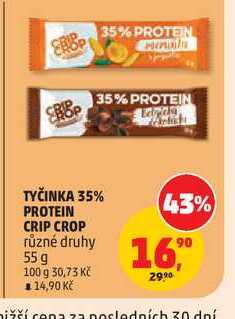 CRIP CROP PROTEIN TYČINKA různé druhy 55 g