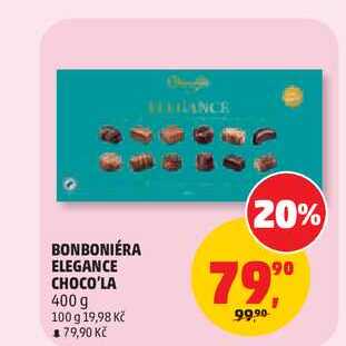 BONBONIÉRA ELEGANCE CHOCO'LA 400 g 