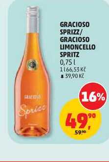 GRACIOSO SPRIZZ/ GRACIOSO LIMONCELLO SPRITZ 0,75l
