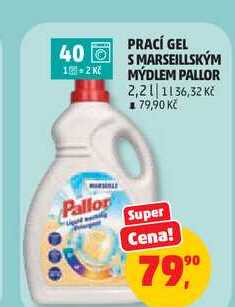 PALLOR PRACÍ GEL S MARSEILLSKÝM MÝDLEM 2,2l