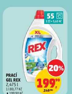 REX PRACÍ GEL 2,475l