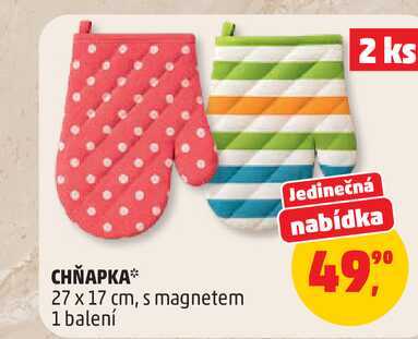 CHŇAPKA 27 x 17 cm, s magnetem 1 balení 