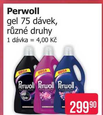 Perwoll gel 75 dávek, různé druhy