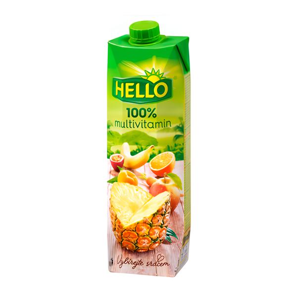 Hello 100% Multivitamin šťáva z koncentrátů