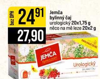 Jemča bylinný čaj urologický 20x1,75 g něco na mě leze 20x2 g