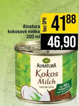 Alnatura kokosové mléko 200 ml