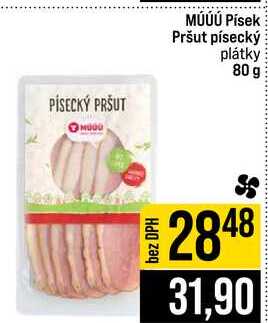 MÚÚÚ Písek Pršut písecký plátky 80 g