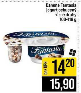 Danone Fantasia jogurt ochucený různé druhy 100-118 g