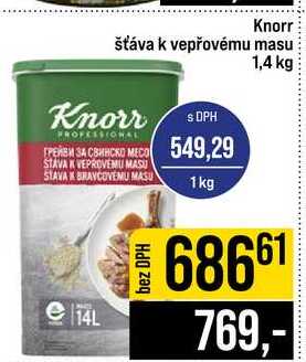 Knorr šťáva k vepřovému masu 1,4 kg