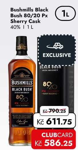 Bushmills Black Bush 80/20 Px Sherry Cask 40% 1L
