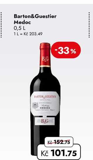 Barton&Guestier Medoc 0,5 L