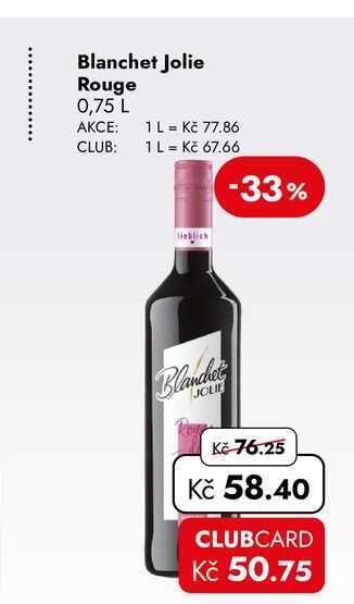 Blanchet Jolie Rouge 0,75 L 