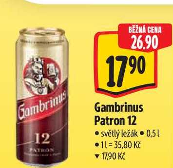  Gambrinus Patron 12  0,5 l