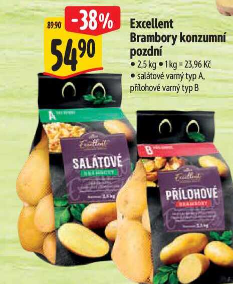 Excellent Brambory konzumní pozdní 2,5 kg