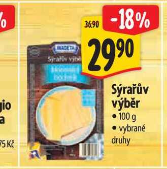 Sýrařův výběr 100 g
