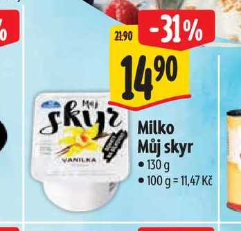 Milko Můj skyr 130 g