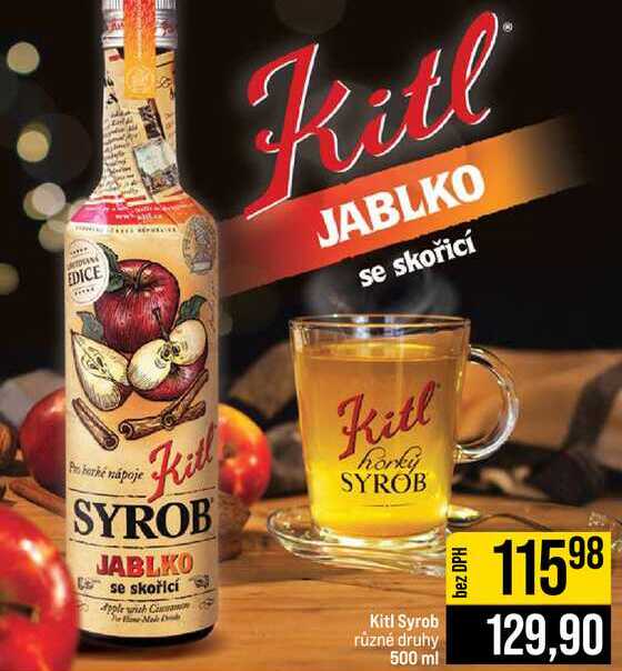 Kitl Syrob různé druhy 500 ml