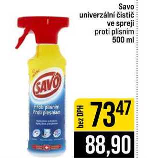 Savo univerzální čistič ve spreji proti plísním 500 ml