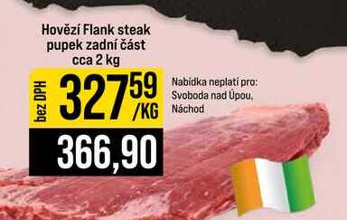 Hovězí Flank steak pupek zadní část cca 2 kg