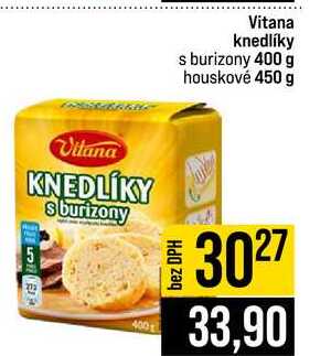 Vitana knedlíky s burizony 400 g houskové 450 g