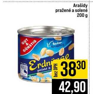 Arašídy pražené a solené 200 g 