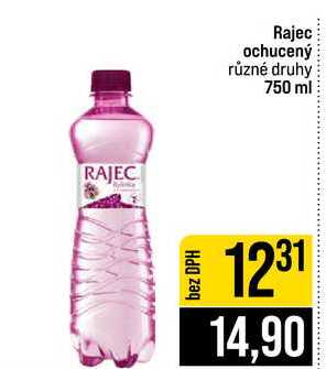 Rajec ochucený různé druhy 750 ml