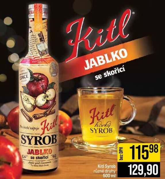 Kitl Syrob různé druhy 500 ml