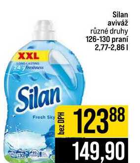 Silan aviváž různé druhy 126-130 praní 2,77-2,86l