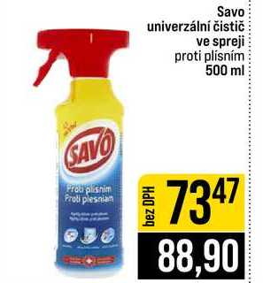 Savo univerzální čistič ve spreji proti plísním 500 ml