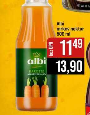 Albi mrkev nektar 500 ml