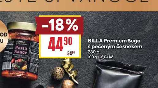 BILLA Premium Sugo s pečeným česnekem 280 g