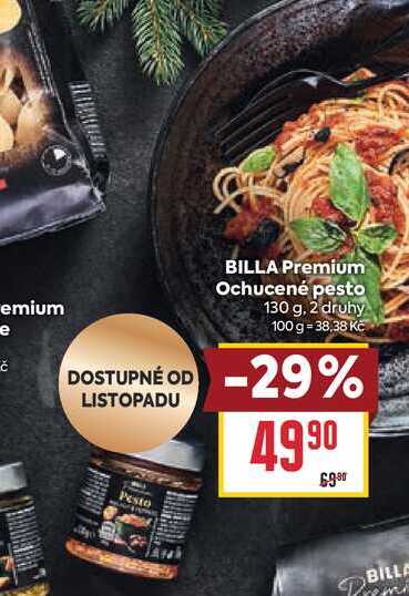BILLA Premium Ochucené pesto 130 g