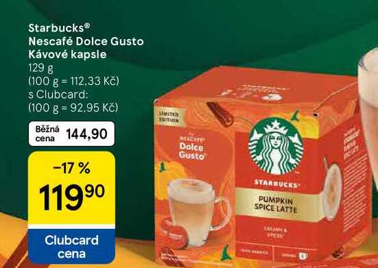 Starbucks® Nescafé Dolce Gusto Kávové kapsle, 129 g