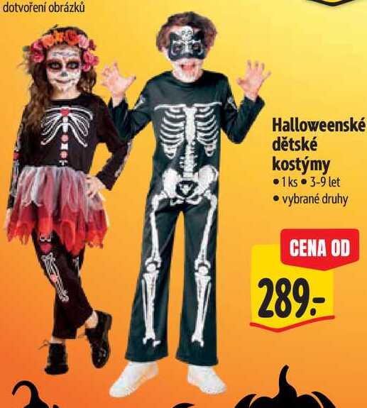 Halloweenské dětské kostýmy