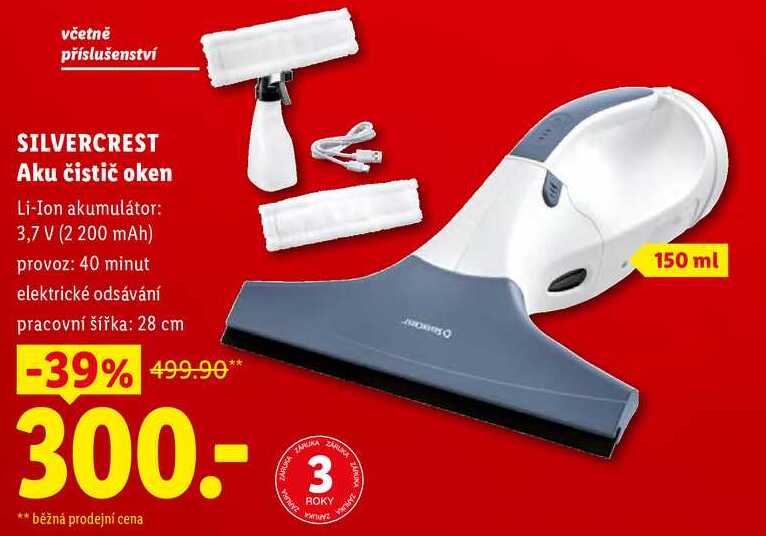 SILVERCREST Aku čistič oken 