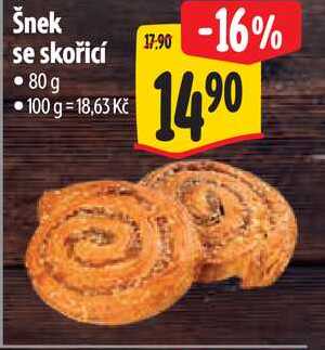 Šnek se skořicí, 80 g